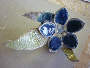 Ceramic Blue flower