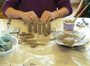 Making clay art